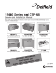 Delfield 18691PTB Installation manual