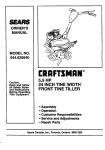 Craftsman 944.629540 Owner`s manual