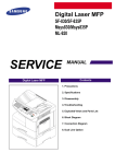 Samsung SF-830 Service manual
