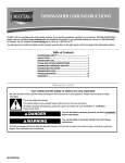 Maytag MDB8959SAB Use & care guide