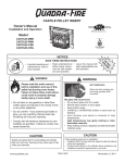 Quadra-Fire Direct Room CASTILE-GAS-CSB Owner`s manual