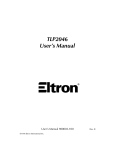 Eltron TLP2046 User`s manual