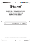 Wintal PDVDX100B Instruction manual