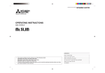 Mitsubishi Electric MAC-101HRC-E Operating instructions