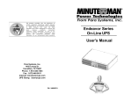 Minuteman Endeavor User`s manual