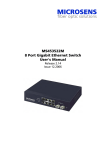 Microsens MS453522M User`s manual
