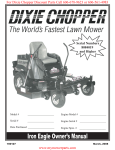 Dixie Chopper 8084019 Owner`s manual