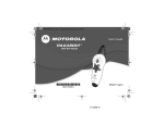 Motorola T4300 - Talkabout FRS User`s guide