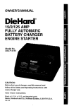 DieHard 200.713151 Owner`s manual
