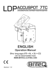 Briteq WT-DMXG4 User manual