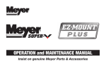 Meyer V-MAX 3245 Operators Specifications