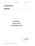 Cookshack 360 Operator`s manual