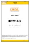 Wide IDP2310UX User`s manual