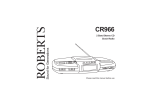 Roberts CR966 Specifications