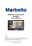 Marbella M880 User`s manual