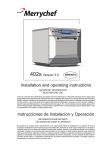 Merrychef TA Operating instructions