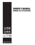 VTC Pro Audio V44 Owner`s manual