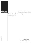 Dacor DECT365 Installation manual