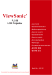 ViewSonic PJ358 - XGA LCD Projector User guide