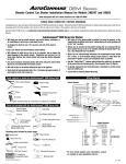 Directed Electronics AutoCommand 25622 Installation manual