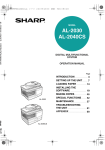 Sharp AL-2040 Specifications