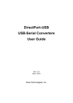Digitus USB TO SERIAL CONVERTER User guide