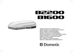 Dometic B2200 Installation manual