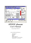AOR AR3030 User`s manual