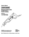 Craftsman 172.171040 Owner`s manual