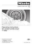 Miele T 4362 Operating instructions