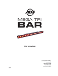 American DJ Mega Bar 50RGB Operating instructions