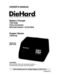DieHard 200.71224 Owner`s manual