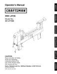 Craftsman 351.217520 Operator`s manual