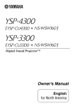 Yamaha NS-WSW160 Owner`s manual