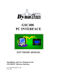DynaGen GSC400 Series User manual