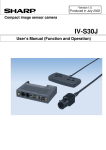 Sharp IV-S30J User`s manual