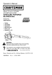 Craftsman 358.794772 Operator`s manual