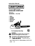 Craftsman 358.360100 Instruction manual