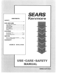 Sears 36729 Owner`s manual