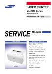 Samsung ML-2010 - B/W Laser Printer Service manual