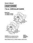 Craftsman 172.10855 Owner`s manual