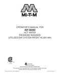Mi-T-M HSP-SERIES Operator`s manual
