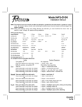 Audiovox APS-510 Installation manual