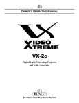 Runco VX-2c Setup guide