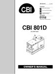 Miller Electric CBI 801D Specifications