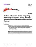 Integrating WebSphere Everyplace Device