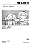 Miele G880 Operating instructions