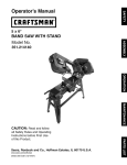 Craftsman 351.214140 Operator`s manual