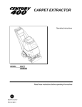 Century CEXT7 Operating instructions