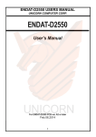 Unicorn Computer ENDAT-D2550 User`s manual
